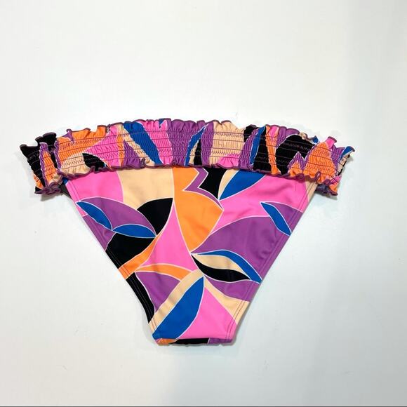 Salt+Cove smocked multicolor bikini swim bottom - Picture 5 of 7